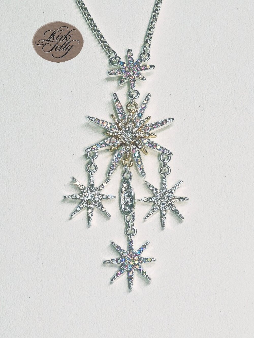 Kirks Folly Starlight Of The 5th Realm Necklace Sterling Silvertone